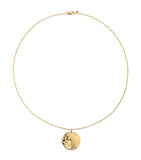 Monica Vinader gold vermeil Aquarius zodiac necklace (British brand)