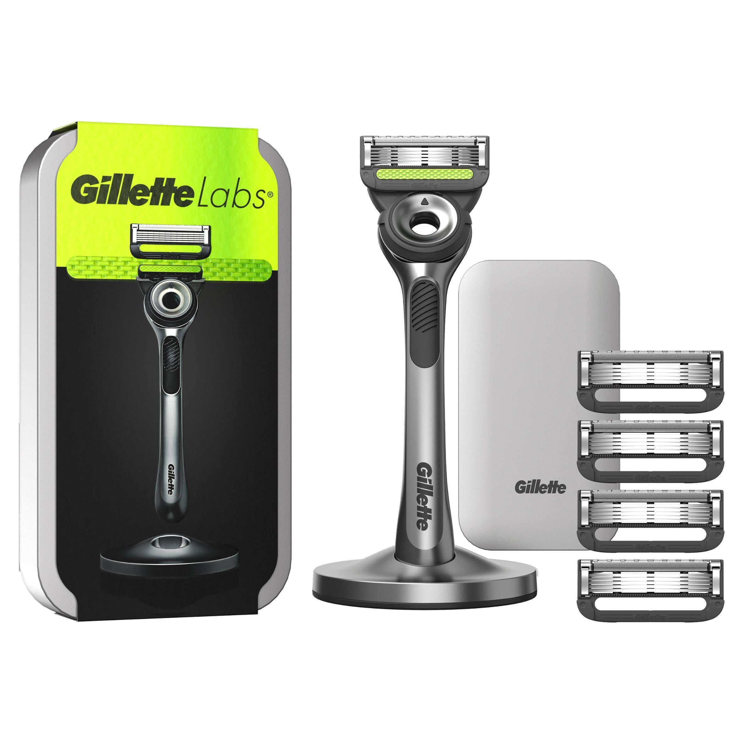 Gillette Labs With Exfoliating Bar Razor 1 Handle  5xBlades GOODS Sainsburys   