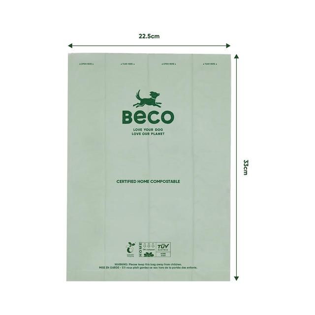 Beco Compostable Dog Poop Bags Unscented   60 per pack