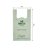 Beco Compostable Dog Poop Bags with Handles Unscented   96 per pack