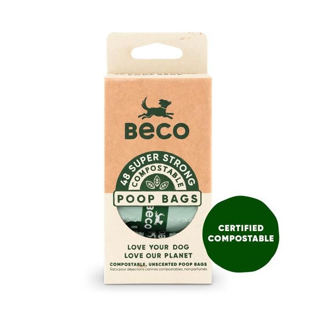 Beco Compostable Poop Bags Unscented   48 per pack