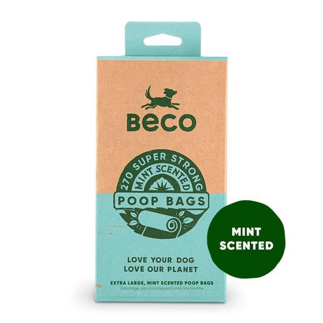 Beco Dog Poop Bags Mint Scented   270 per pack