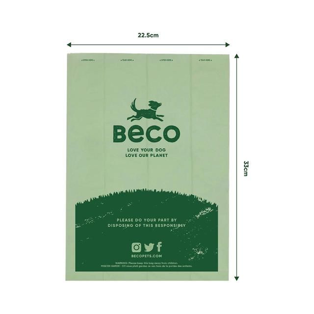 Beco Dog Poop Bags Unscented    60 per pack