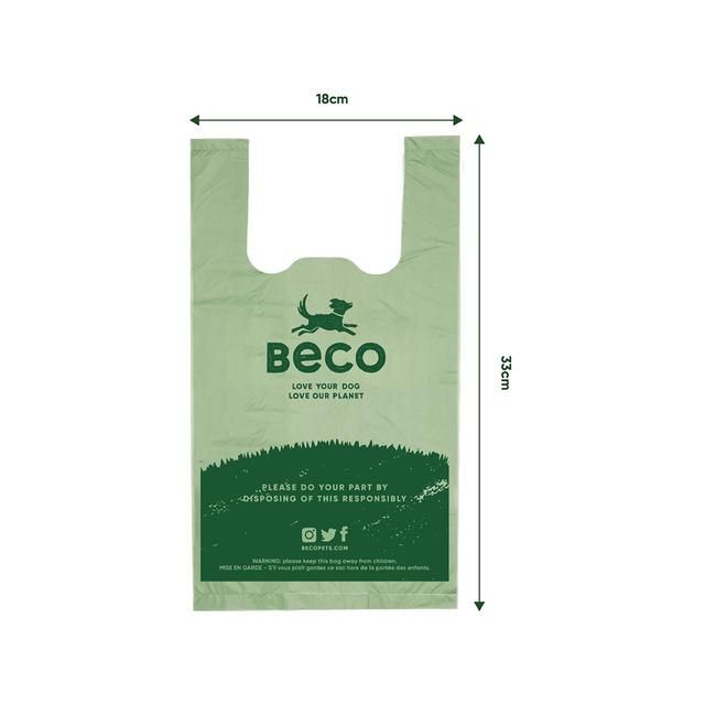 Beco Dog Poop Bags Unscented with Handles   120 per pack