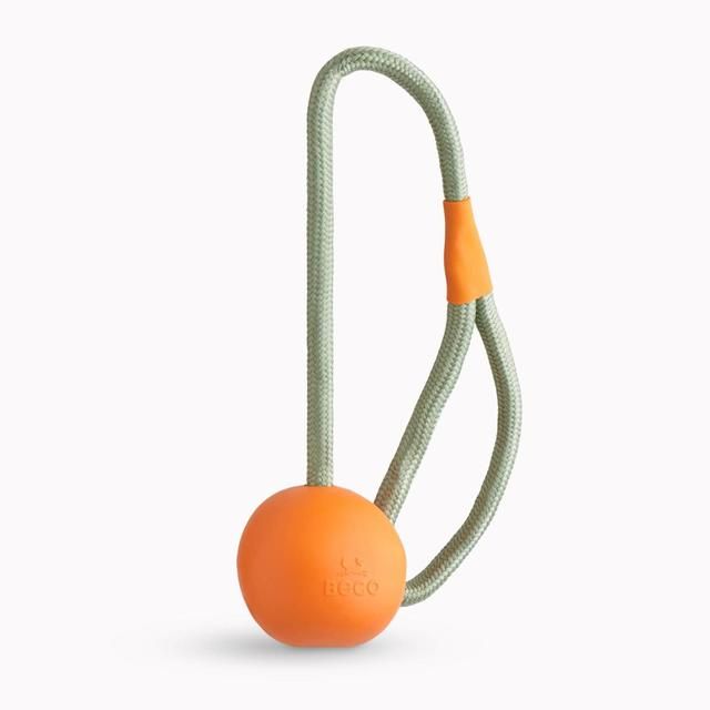 Beco Natural Rubber Slinger Ball - Orange