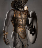 Lladró porcelain gladiator sculpture H73cm, imported from the UK