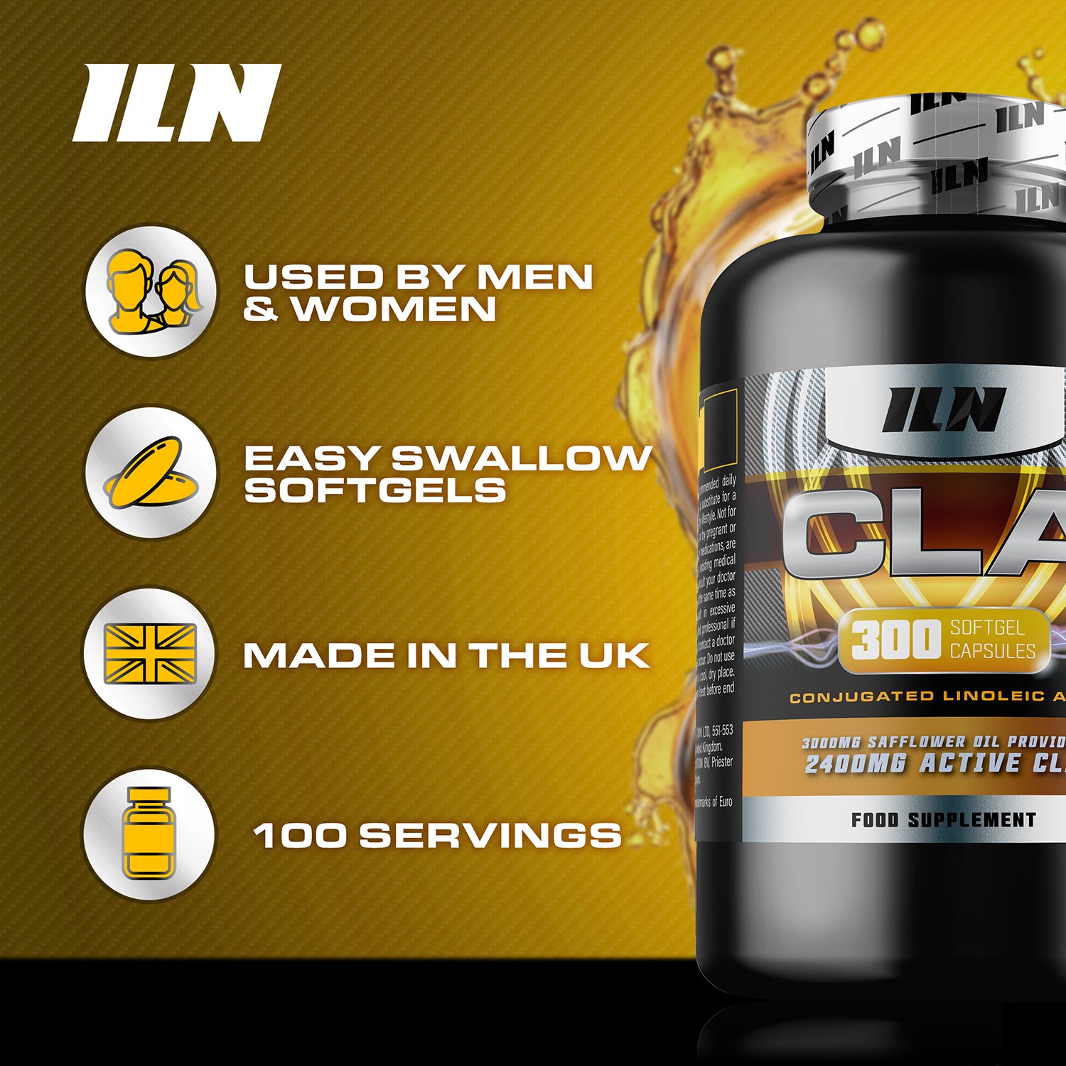 CLA Softgels 3000mg 300 softgels - British product