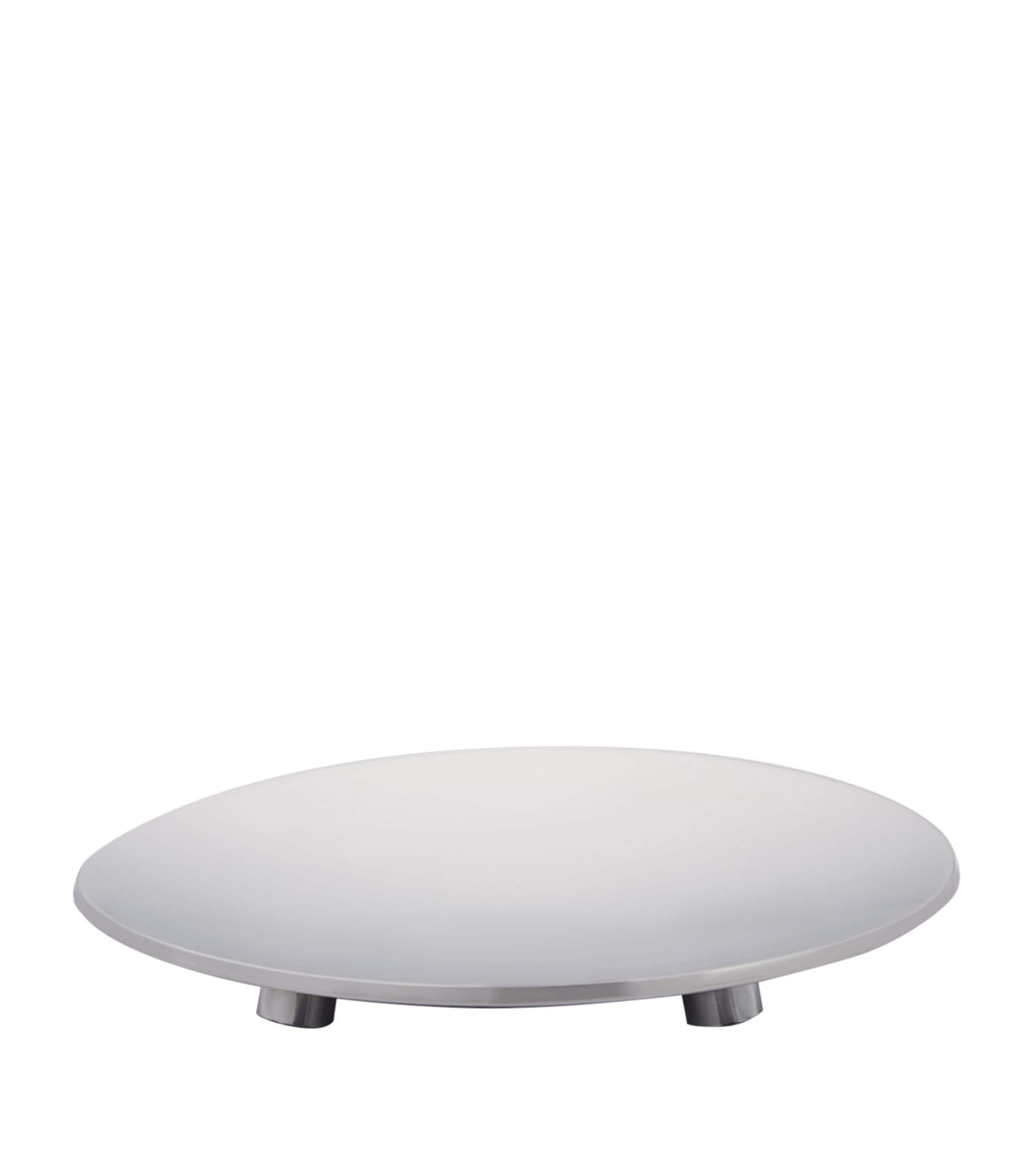 Zodiac round solid brass chrome-plated soap dish (British brand)