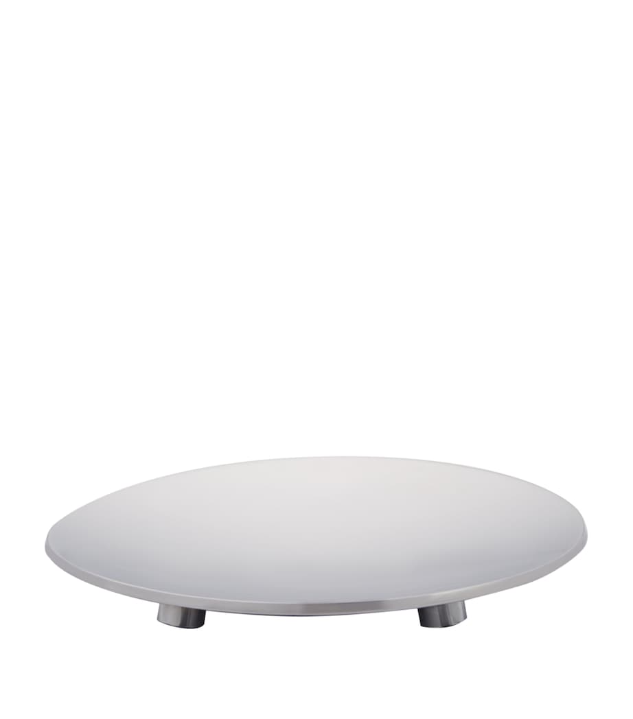 Zodiac round solid brass chrome-plated soap dish (British brand)