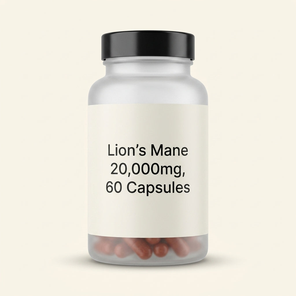 Holland & Barrett Lions Mane 20000mg supplement 60 capsules - British product