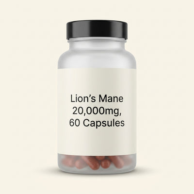 Holland & Barrett Holland & Barrett Lion's Mane 20000mg Brain Health Supplement Capsules (60 Capsules)- Buy online at McGrocer