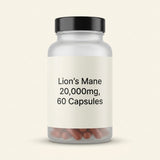 Holland & Barrett Lions Mane 20000mg supplement 60 capsules - British product