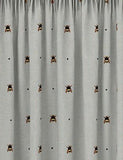 Bee Pencil Pleat Blackout Curtains - Grey Mix, W135Cm Drop 137Cm