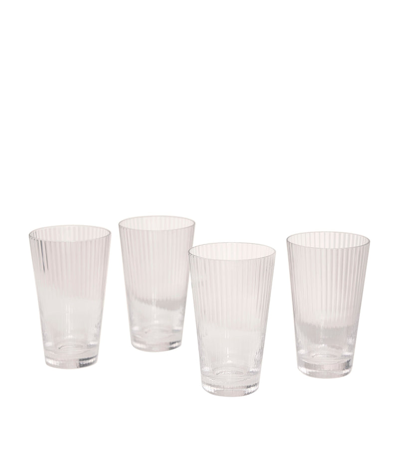 Soho Home fluted highball glasses set of 4 (British brand)