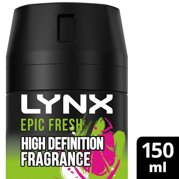 Lynx Deodorant Bodyspray Aerosol Epic Fresh 150ml GOODS Superdrug 150ML  