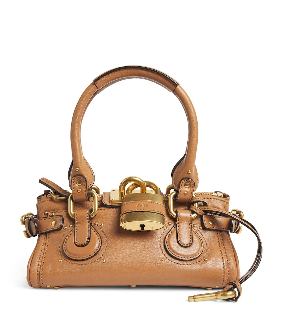 Chloé small leather Paddington top-handle bag, imported from the UK