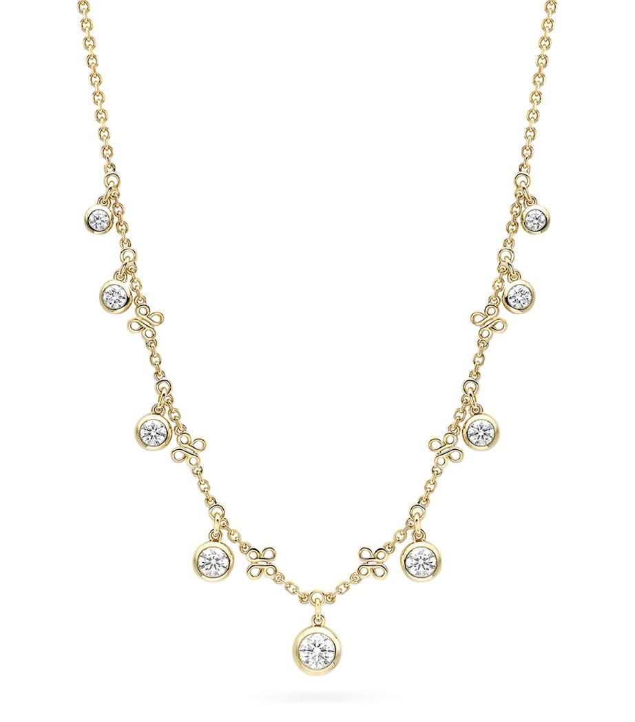 Boodles yellow gold diamond Beach necklace - British product