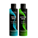 Erth Skin London shower gel set Fresh Men and Active 2in1 2x300ml, UK version