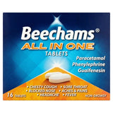 Beechams All in One Cold & Flu Tablets with Paracetamol Tablets   16 per pack