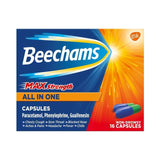 Beechams Cold & Flu Max Strength Cough & Congestion Relief  Capsules 16   16 per pack