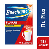 Beechams Flu Plus Cold & Flu Hot Lemon Sachets   10 per pack