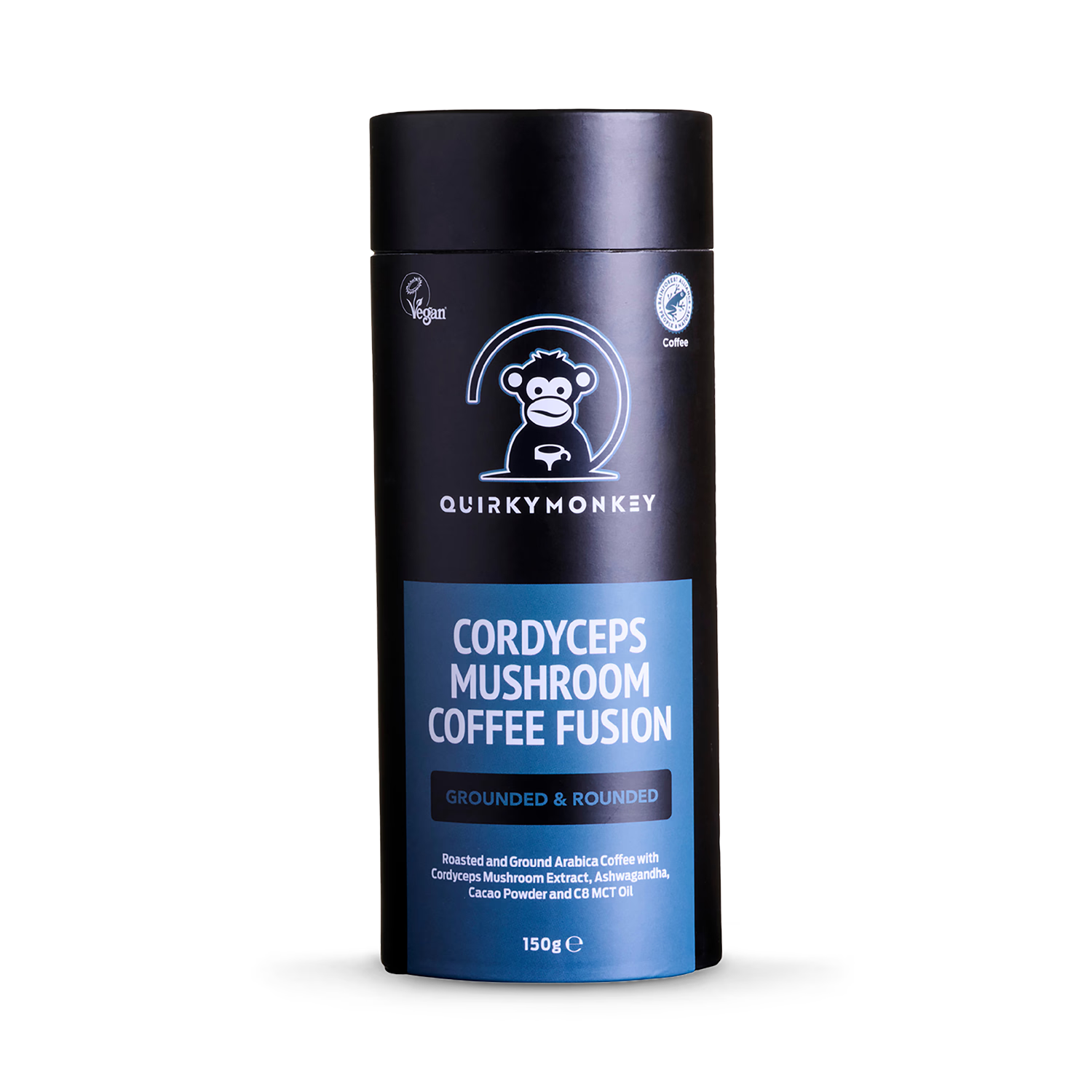 Quirky Monkey Cordyceps mushroom coffee fusion 150g - British product