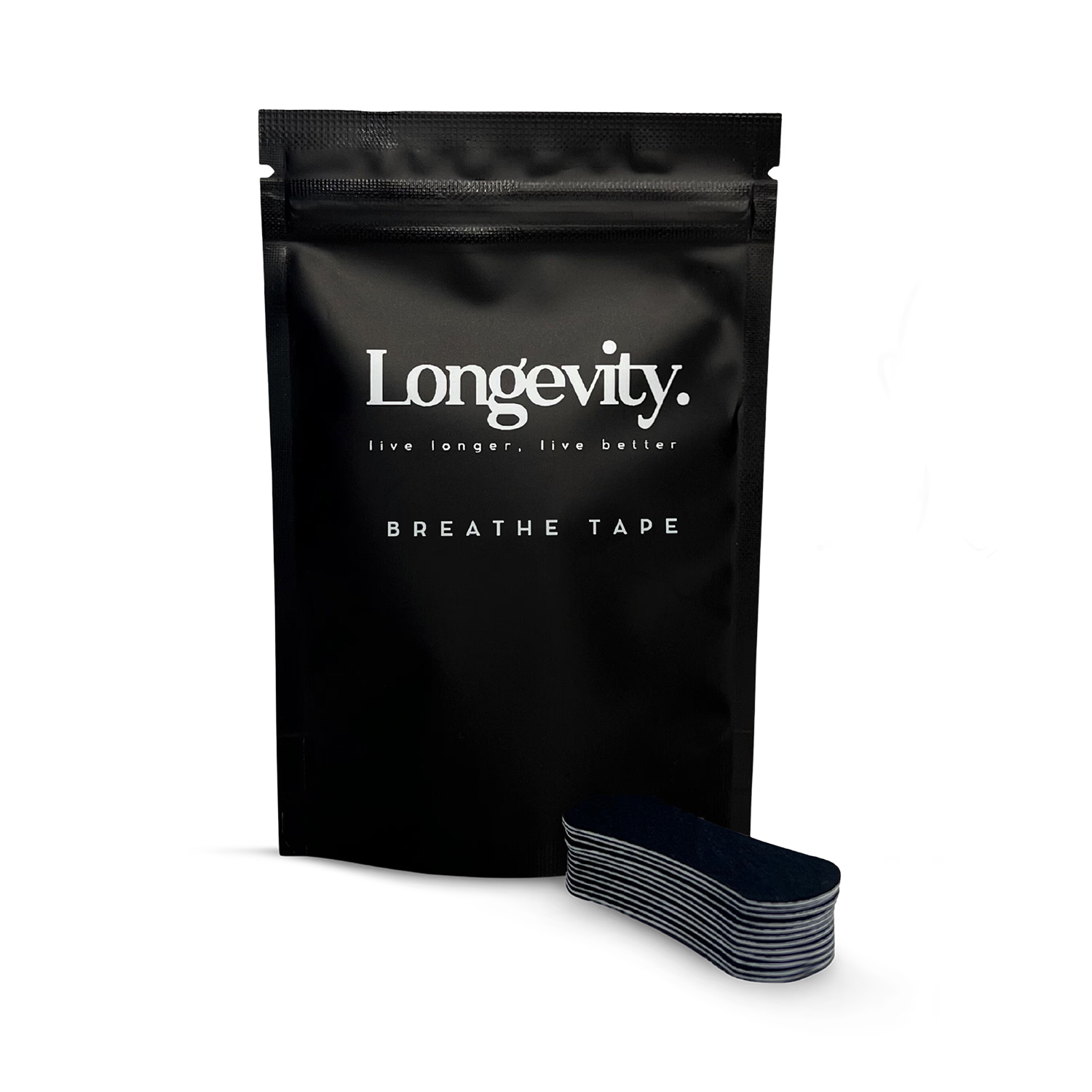 Longevity Breathe Tape nasal strips 30 count, imported from the UK