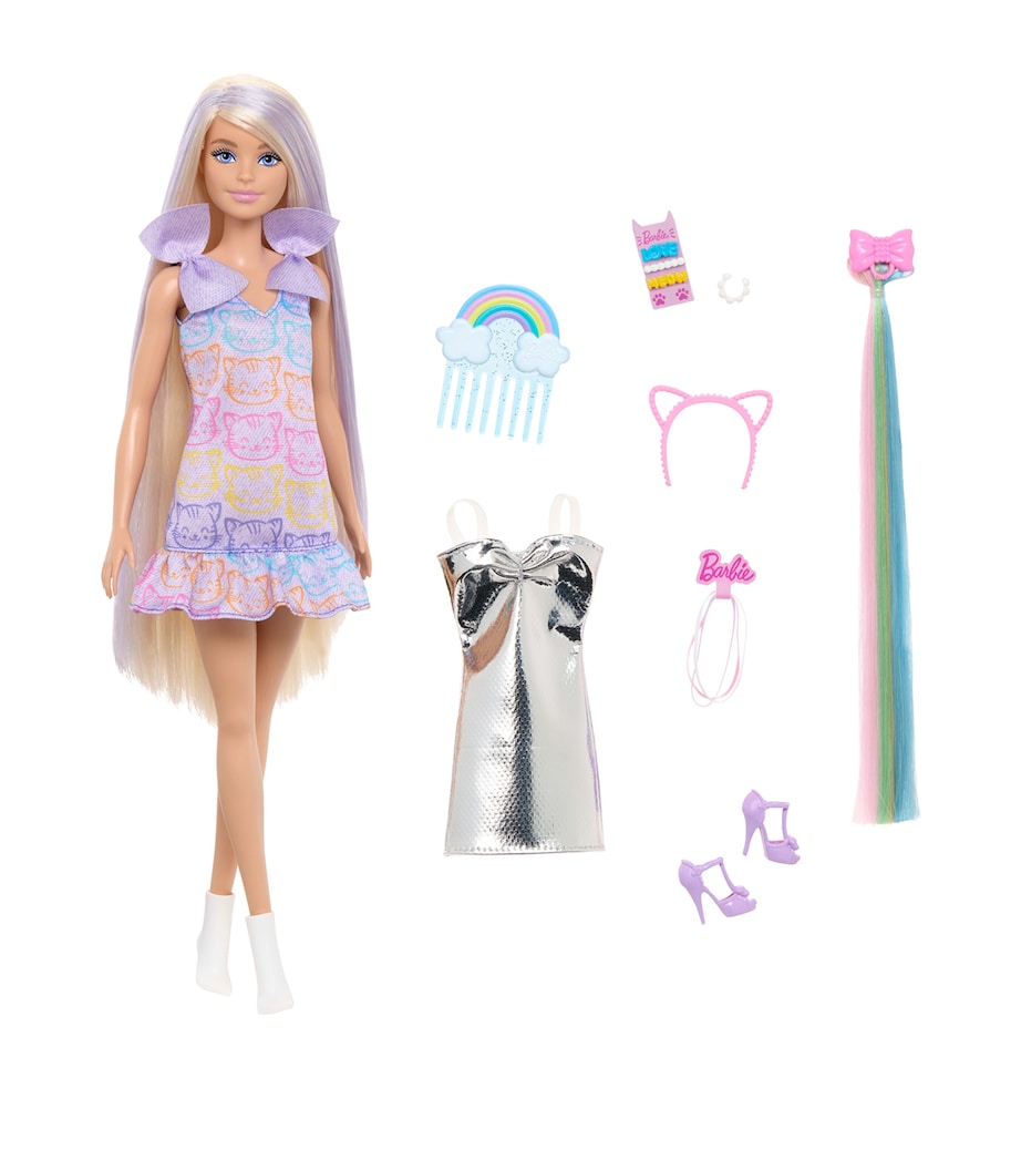 Barbie Fun and Fancy doll with hair styling accessories - British product