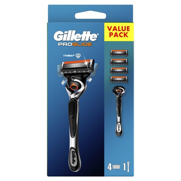 Gillette ProGlide Men's Razor - 4 Blades Suncare & Travel Boots   