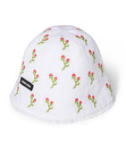 Miu Miu flax embroidered hat (British brand)