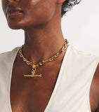 Tilly Sveaas T-bar watch chain necklace, imported from the UK