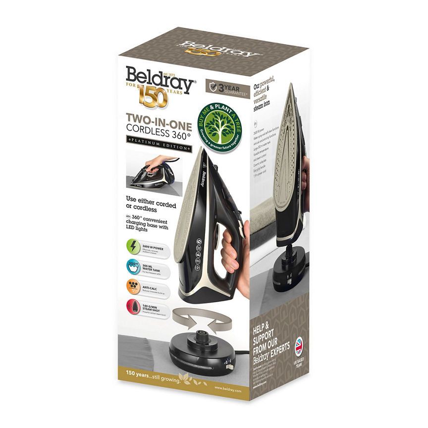 Beldray Two In One Cordless 360 Steam Iron