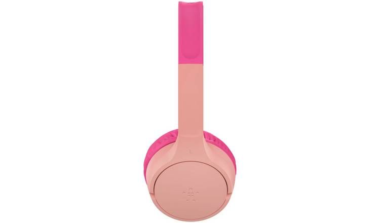 Belkin SoundForm Mini Kids Wireless Headphones On-Ear – Pink