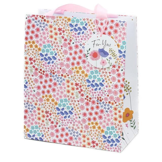 Belly Button Bubble Ditsy Floral Portrait Gift Bag