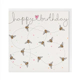 Belly Button Design Bee Happy Birthday Card