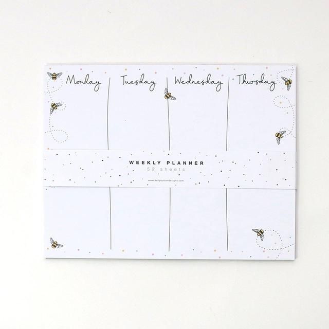 Belly Button Designs Weekly Planner 52 Sheets Bees