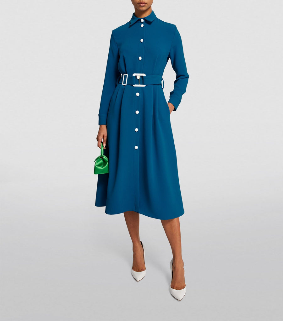 Belted Echo Midi Dress