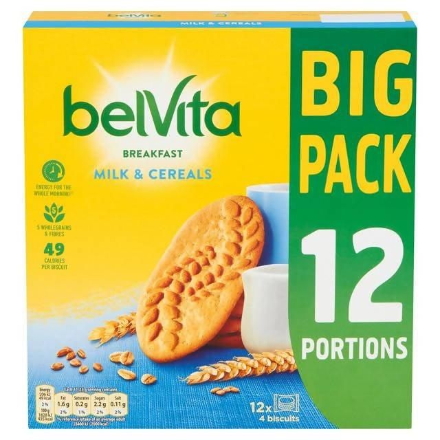 Belvita Breakfast Biscuits Milk & Cereals Multipack 540g