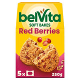 Belvita Red Fruits Soft Bakes Breakfast Biscuits   5 x 50g