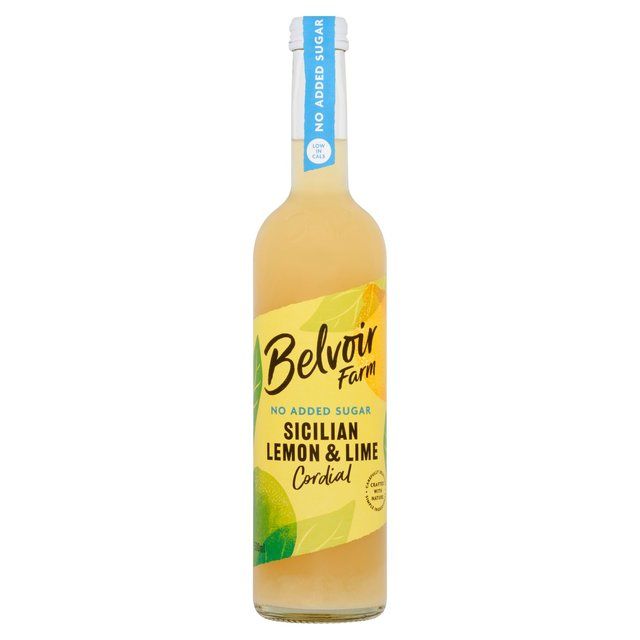 Belvoir Farm No Added Sugar Sicilian Lemon & Lime Cordial   500ml