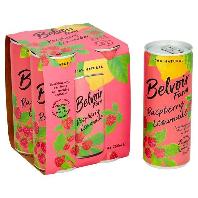 Belvoir Raspberry Lemonade 4x250ml