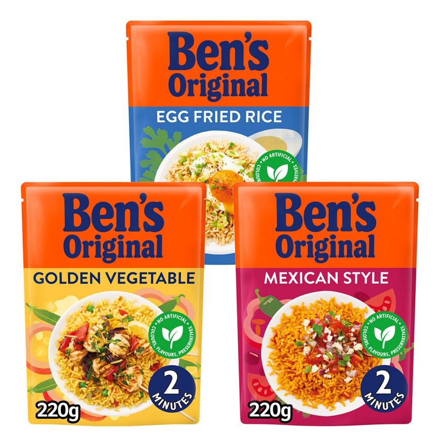 Ben's Original Flavoured Microwave Rice Stock Up Bundle