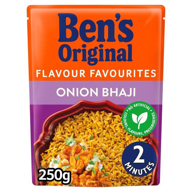 Bens Original Rice Onion Bhaji Microwave Rice