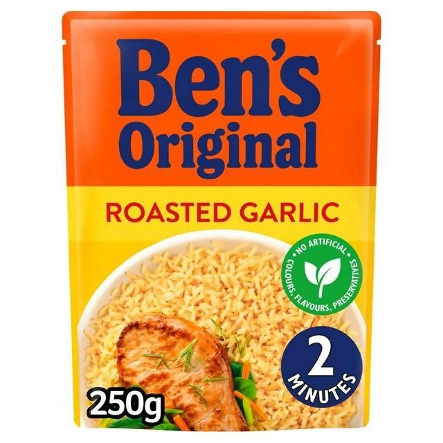 Bens Original Roasted Garlic Microwave Rice 250g