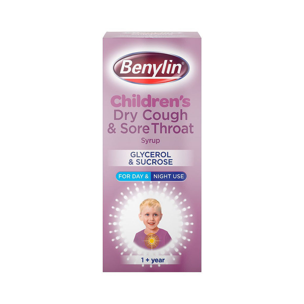 Benylin Children's Dry Cough and Sore Throat Syrup 1+ Year 125ml