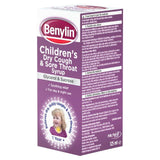 Benylin Childrens Dry Cough & Sore Throat Syrup Blackcurrant   125ml