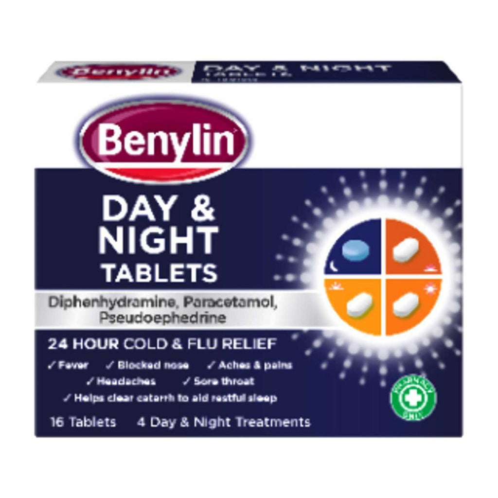 Benylin Day & Night Tablets - 16 Tablets