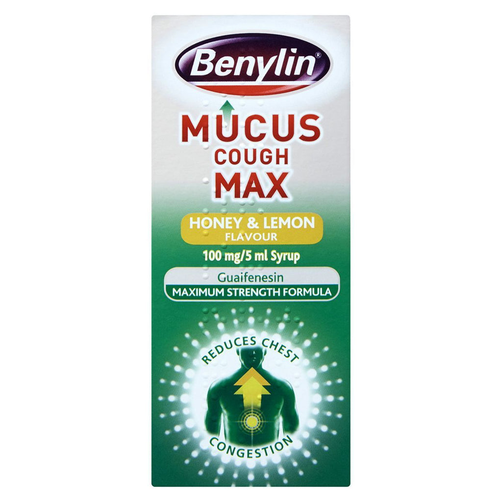 Benylin Mucus Cough Max Syrup - Honey & Lemon - 300ml