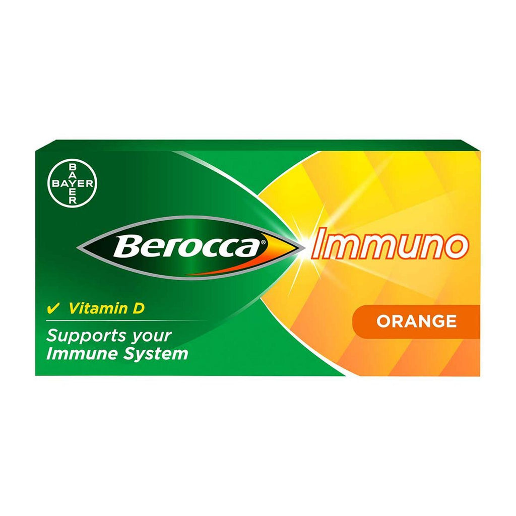 Berocca Immuno Effervescent Tablets Orange Flavour 30s