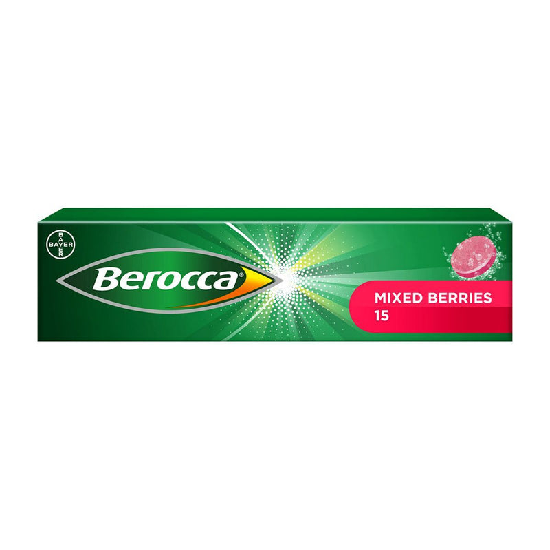 Berocca Mixed Berries Energy Vitamin 15 Tablets - McGrocer